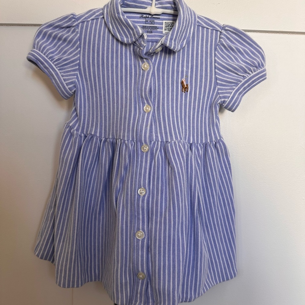 Ralph Lauren Blue Striped Dress